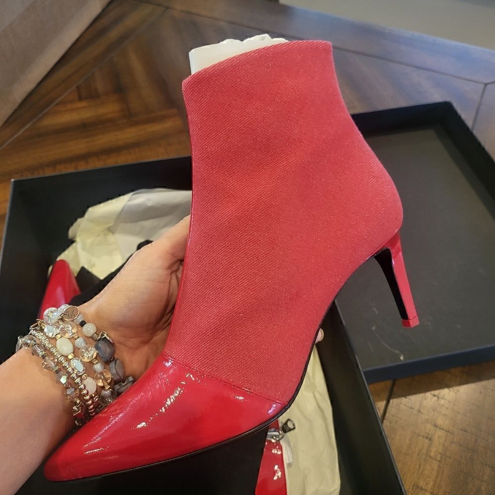 Rag & Bone Beha Boot In Red Denim 9.5 (EU 39.5) - Picture 11 of 11